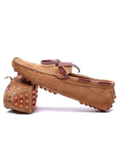 Vancat Men's Braided Lace Dress Loafers