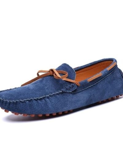 Vancat Men's Braided Lace Dress Loafers