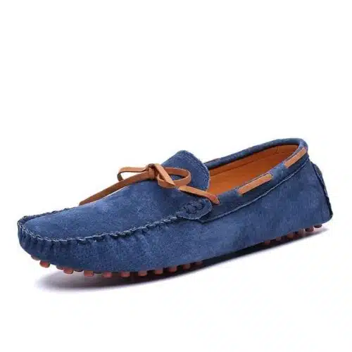 Vancat Men's Braided Lace Dress Loafers