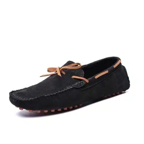 Vancat Men's Braided Lace Dress Loafers