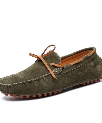 Vancat Men's Braided Lace Dress Loafers