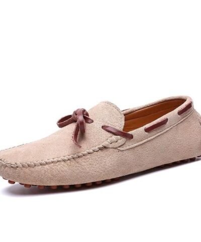 Vancat Men's Braided Lace Dress Loafers