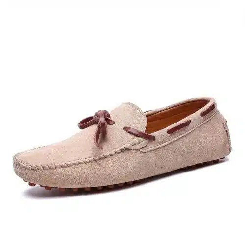 Vancat Men's Braided Lace Dress Loafers