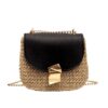 Women's Straw Flap Crossbody Bag