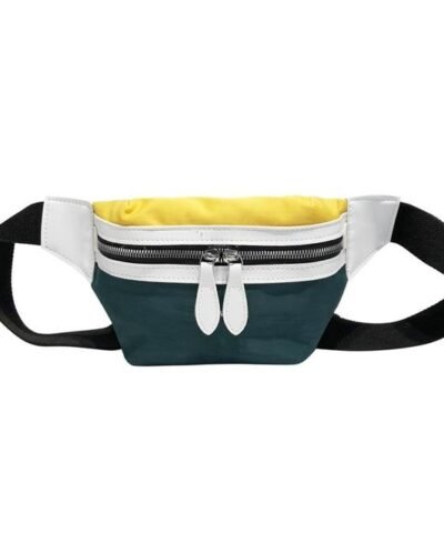 Women's Multicolor Canvas Fanny Pack Banana Belt Bag