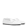 Prada Patent Leather Loafers, White