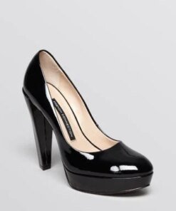 FRENCH CONNECTION Nambia High-Heeled Leather Pumps-FRENCH CONNECTION-Fashionbarn shop