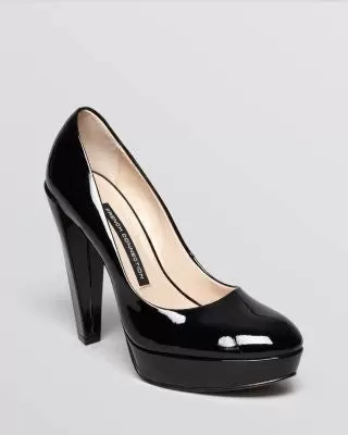 FRENCH CONNECTION Nambia High-Heeled Leather Pumps-FRENCH CONNECTION-Fashionbarn shop