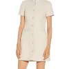 Sandro Taly Tweed Ruffled Collar Dress