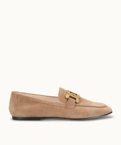 Tod's Kate Loafers in Suede - Beige
