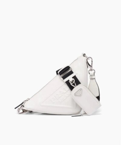Prada Leather Prada Triangle Shoulder Bag
