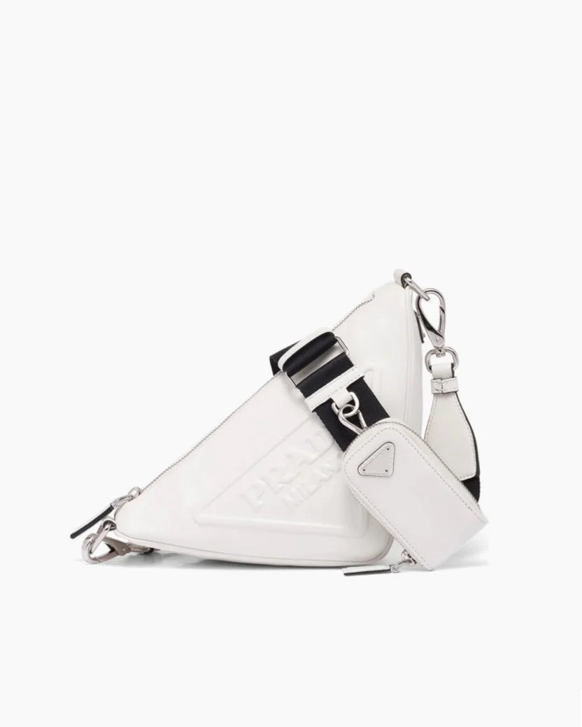 Prada Leather Prada Triangle Shoulder Bag