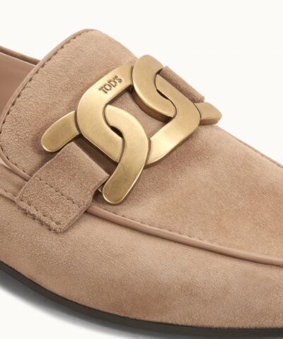 Tod's Kate Loafers in Suede - Beige