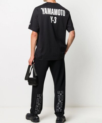 Y - 3 Yohji Yamamoto Logo Print T- Shirt