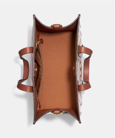 Coach Field Tote 30 With Garden Embroidery Coach Badge