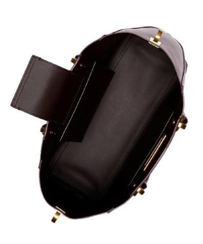 ZAC Zac Posen ETA Large Purple Leather Satchel Handbag