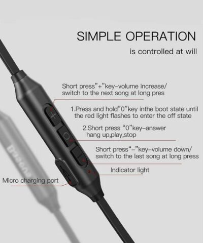 Baseus S06 Neckband Bluetooth Earphone Wireless headphone For Xiaomi iPhone earb