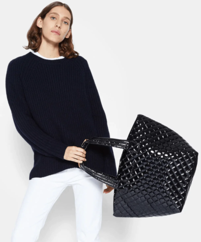 MZ Wallace Black Lacquer Medium Metro Tote