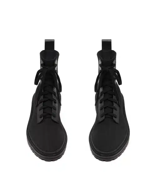 Loeffler Randall Brady Stretch Knit Combat Boots