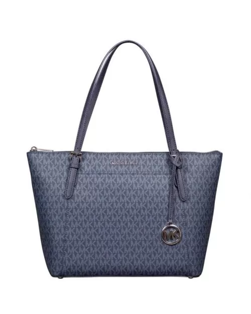 Michael Kors Voyager Large East West Top Leather Zip Tote