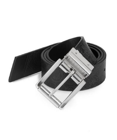 ROBERT GRAHAM Potter Paisley-Embossed Reversible Leather Belt