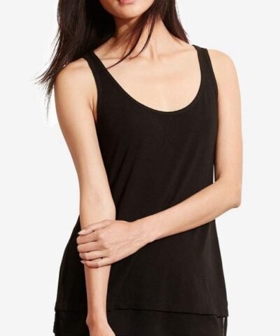 Lauren Ralph Lauren Sheer-Hem Jersey Tank Top