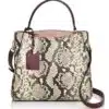 kate spade new york Fleur Small Snake-Embossed Satchel