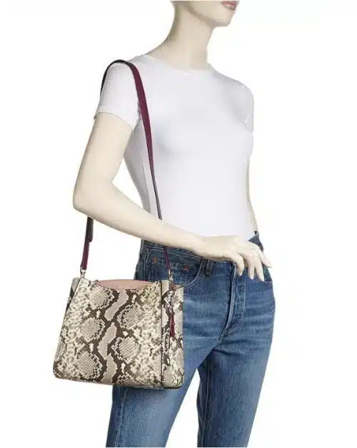 kate spade new york Fleur Small Snake-Embossed Satchel