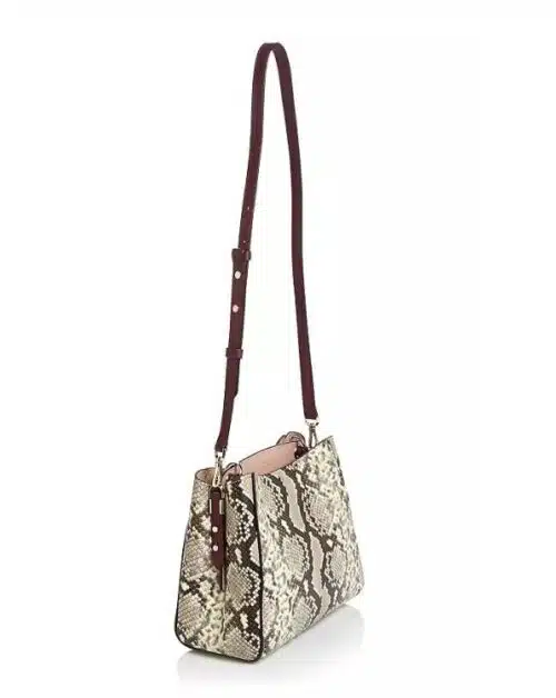 kate spade new york Fleur Small Snake-Embossed Satchel