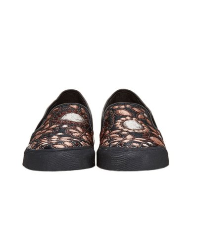 Women's Pink Piper Fabric Jacquard Sneaker