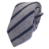 Wool-Silk Twill Strip Donegal Tie