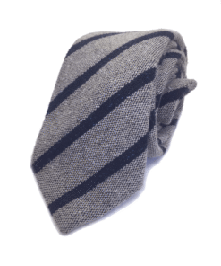 Wool-Silk Twill Strip Donegal Tie