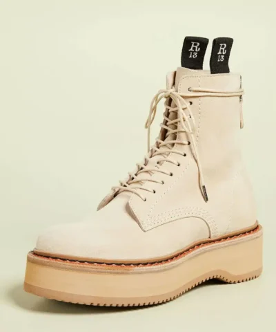 R13 Single Stack Suede Boots