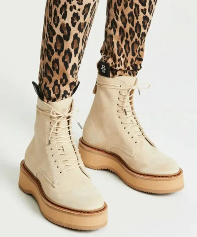 R13 Single Stack Suede Boots