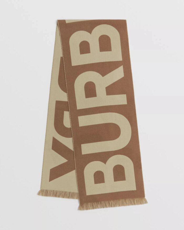 Burberry Women's Logo Wool Jacquard Scarf
