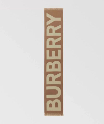 Burberry Women's Logo Wool Jacquard Scarf