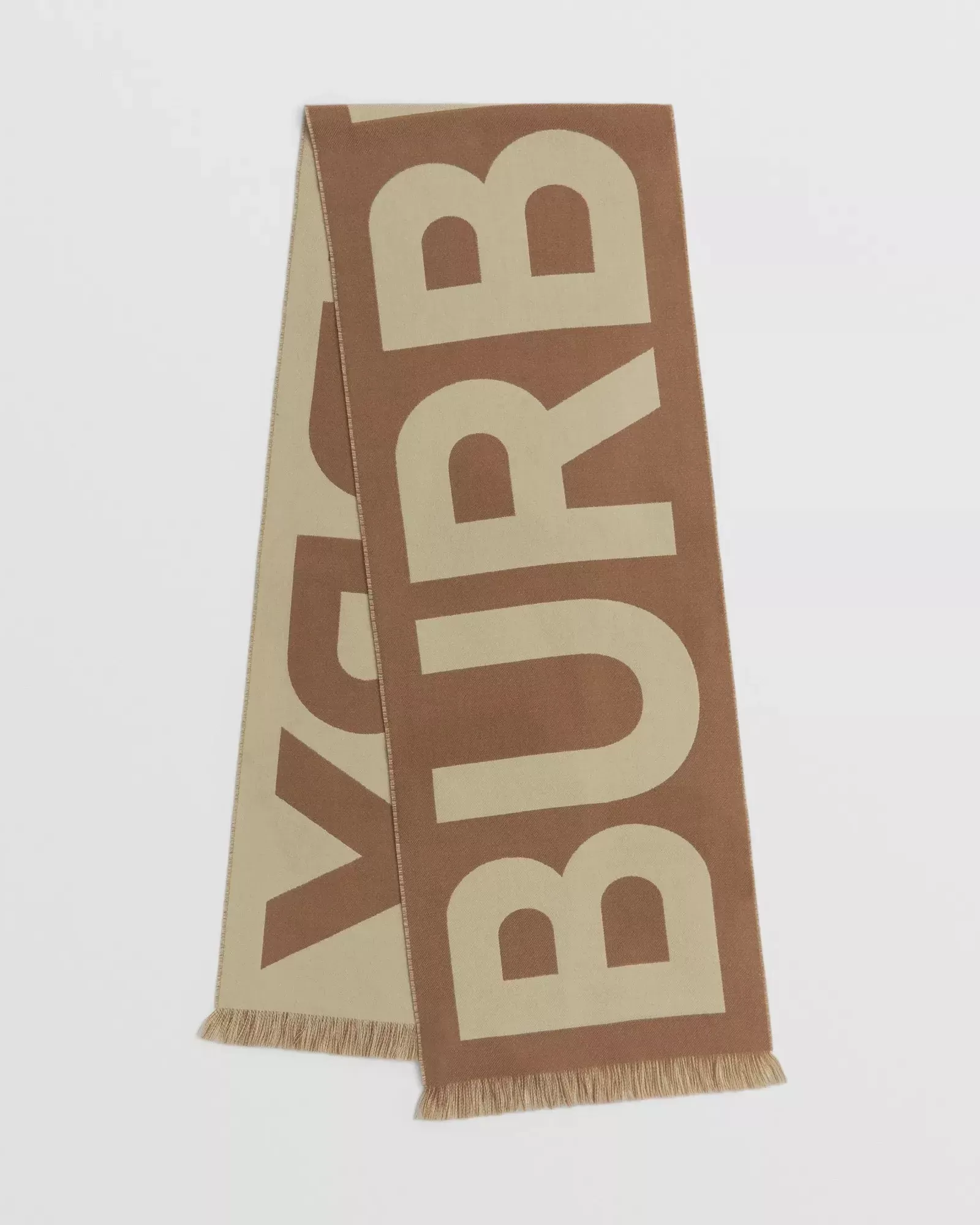 Burberry Men's Logo Wool Jacquard Scarf