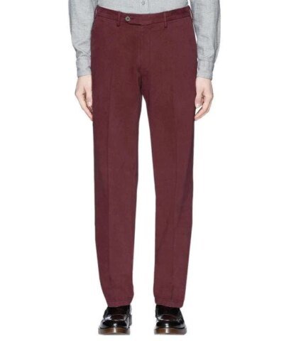 Canali Burnt Sienna Cotton 5-Pocket Pants
