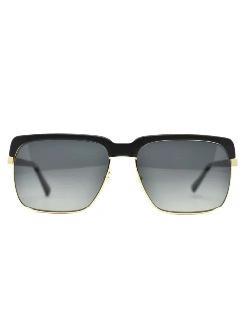 Gold and Wood Aston Wood/Metal Sunglasses