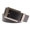 Robert Graham Mens Posner Black Leather Reversible Casual Belt