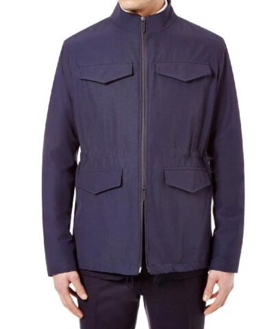 Hardy Amies Technical Cotton Four Field Pocket Jacket