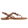 COACH Camara Flats Leather T-Strap Thong Sandals-COACH-Fashionbarn shop