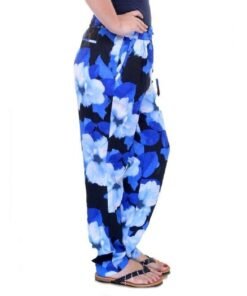 Calvin Klein Blue Printed Drawstring Pants