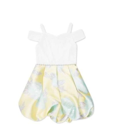 Speechless Girls' Off The Shoulder Bubble Skirt Party Dress