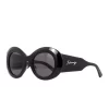 Balenciaga BB0120S Black/Grey Sunglasses