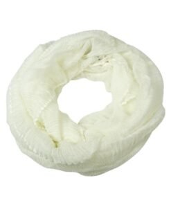 Cejon Women's Metallic Ruched Infinity Scarf