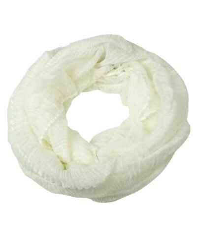 Cejon Women's Metallic Ruched Infinity Scarf