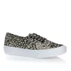Vans Unisex Authentic Slim (Washed) Leopard Black Sneaker
