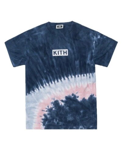 Kith Summer Tie Dye Tee Blue/Yellow