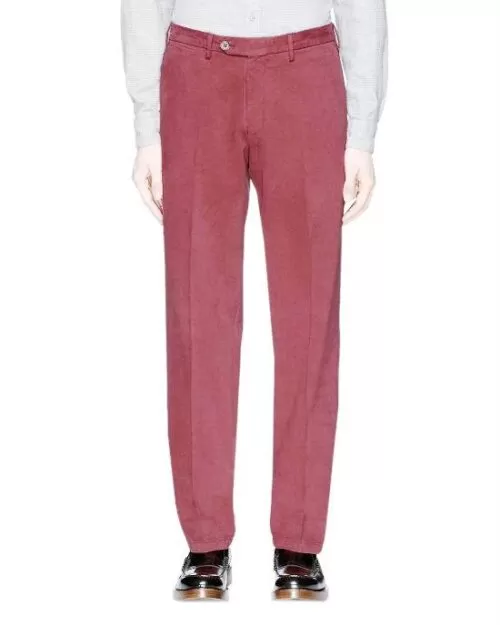 Canali Burnt Sienna Cotton 5-Pocket Pants